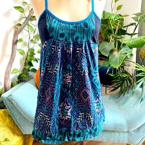 Urban Outfitters Bright Blue Boho Tank